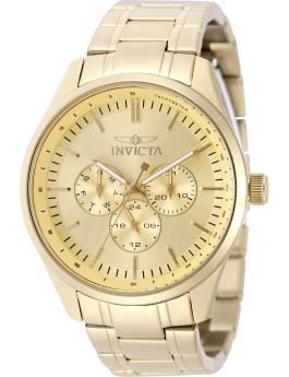 Invicta Specialty 49951 Men's Watch - Quartz Movement - Stainless Steel with Gold Dial - 44 mm
