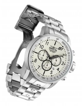 Invicta S1 Rally 23078 Relógio Masculino - Movimento Quartz - Aço Inoxidável com Mostrador Prateado - 48 mm