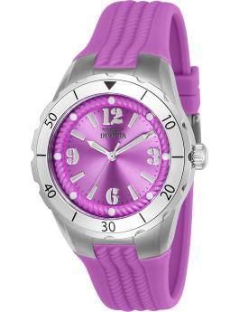 Invicta Angel 24123 Women's Watch - Quartz Movement - Stainless Steel with Purple Dial - 38 mm