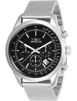 Invicta Speedway 24208 Reloj de Hombre - Movimiento de Cuarzo - Acero Inoxidable con Esfera Azul - 45 mm