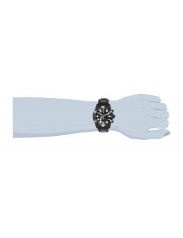 Invicta Bolt 24220 Reloj de Hombre - Movimiento de Cuarzo - Acero Inoxidable con Esfera Negra - 50 mm