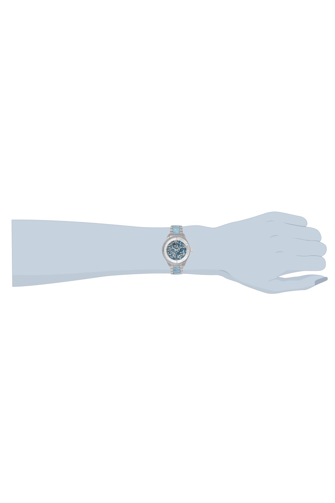Invicta Angel 24665 Relógio Feminino - Movimento Quartz - Aço Inoxidável com Mostrador Azul - 40 mm
