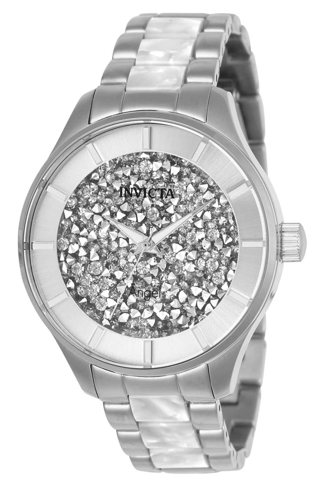 Invicta Angel 24667 Relógio Feminino - Movimento Quartz - Aço Inoxidável com Mostrador Prateado - 40 mm