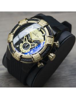 Invicta Bolt 24699 Montre Homme - Mouvement Quartz - Acier Inoxydable avec Cadran Doré - 52 mm