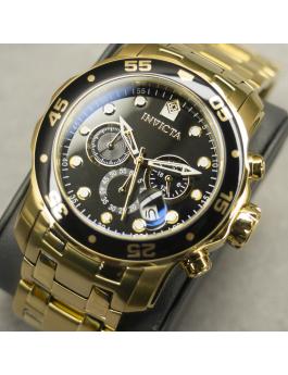 Invicta Pro Diver - SCUBA 0072 Relógio Masculino - Movimento Quartz - Aço Inoxidável com Mostrador Preto - 48 mm