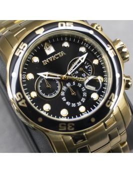 Invicta Pro Diver - SCUBA 0072 Relógio Masculino - Movimento Quartz - Aço Inoxidável com Mostrador Preto - 48 mm