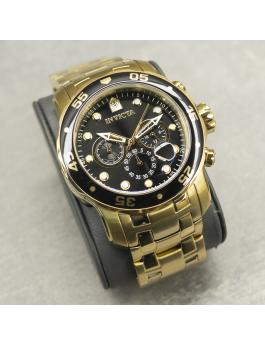 Invicta Pro Diver - SCUBA 0072 Relógio Masculino - Movimento Quartz - Aço Inoxidável com Mostrador Preto - 48 mm