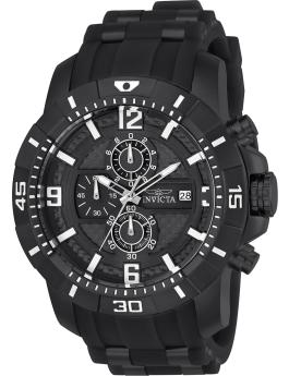 Invicta Pro Diver - SCUBA 24967 Men's Watch - Quartz Movement - Stainless Steel with Black Dial - 50 mm