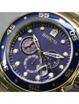 Invicta Pro Diver - SCUBA 0073 Relógio Masculino - Movimento Quartz - Aço Inoxidável com Mostrador Azul - 48 mm
