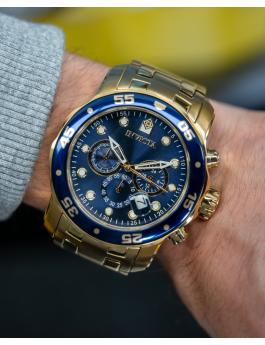 Invicta Pro Diver - SCUBA 0073 Relógio Masculino - Movimento Quartz - Aço Inoxidável com Mostrador Azul - 48 mm