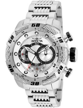 Invicta Speedway 25479 Men's Watch - Quartz Movement - Stainless Steel with Silver Dial - 50 mm