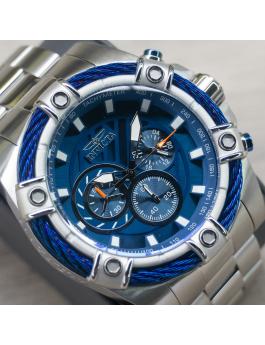 Invicta Bolt 25513 Relógio Masculino - Movimento de Quartzo - Aço Inoxidável com Mostrador Azul - 52 mm