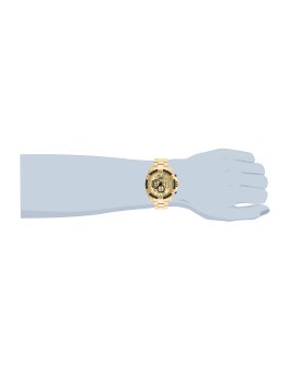 Invicta Bolt 25515 Relógio Masculino - Movimento Quartz - Aço Inoxidável com Mostrador Dourado - 52 mm