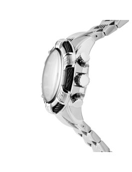 Invicta Bolt 25862 Herrenuhr - Quarzwerk - Edelstahl mit schwarzem Zifferblatt - 51 mm