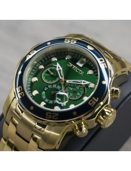 Invicta Pro Diver - SCUBA 0075 Relógio Masculino - Movimento de Quartzo - Aço Inoxidável com Mostrador Verde - 48 mm