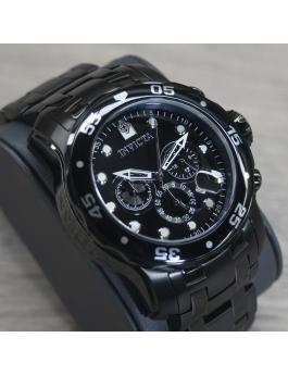 Invicta Pro Diver - SCUBA 0076 Relógio Masculino - Movimento de Quartzo - Aço Inoxidável com Mostrador Preto - 48 mm