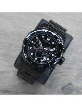 Invicta Pro Diver - SCUBA 0076 Relógio Masculino - Movimento de Quartzo - Aço Inoxidável com Mostrador Preto - 48 mm