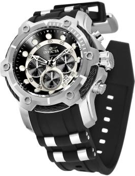 Invicta Bolt 26764 мъжки часовник - кварцов механизъм - неръждаема стомана с черен циферблат - 51 мм