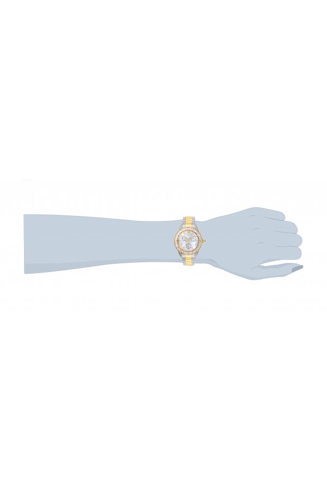 Invicta Angel 28451 Montre Femme - Mouvement Quartz - Acier Inoxydable avec Cadran Nacré - 38 mm