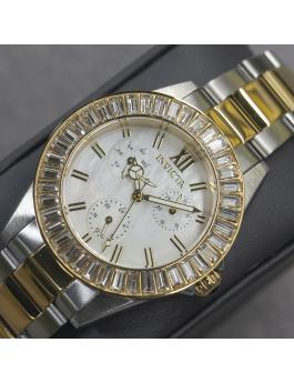 Invicta Angel 28451 Montre Femme - Mouvement Quartz - Acier Inoxydable avec Cadran Nacré - 38 mm