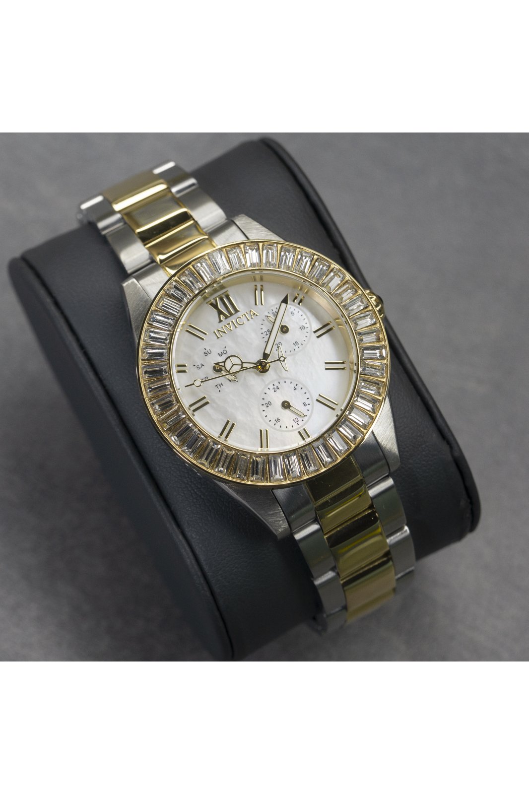 Invicta Angel 28451 Montre Femme - Mouvement Quartz - Acier Inoxydable avec Cadran Nacré - 38 mm