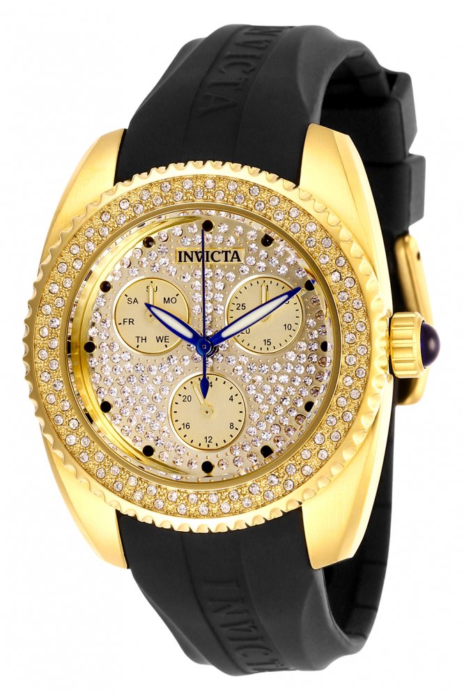 Invicta Angel 28485 Women's Watch - Quartz Movement - Stainless Steel with Gold Dial - 38 mm