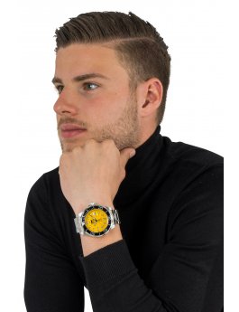 Invicta Grand Diver 3048 Relógio Masculino - Movimento Automático - Aço Inoxidável com Mostrador Amarelo - 47 mm