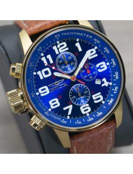 Invicta I-Force 3329 Relógio Masculino - Movimento de Quartzo - Aço Inoxidável com Mostrador Azul - 46 mm