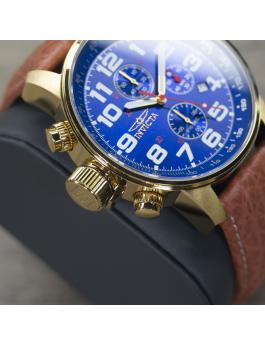 Invicta I-Force 3329 Relógio Masculino - Movimento de Quartzo - Aço Inoxidável com Mostrador Azul - 46 mm