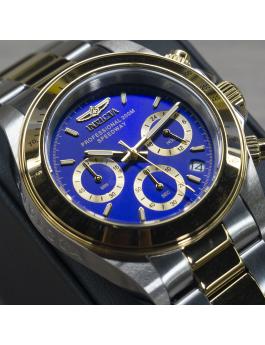 Invicta Speedway 3644 Reloj de Hombre - Movimiento de Cuarzo - Acero Inoxidable con Esfera Azul - 39 mm