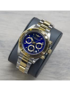 Invicta Speedway 3644 Reloj de Hombre - Movimiento de Cuarzo - Acero Inoxidable con Esfera Azul - 39 mm