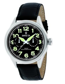 Invicta Vintage 11741 Relógio Masculino - Movimento Quartzo - Aço Inoxidável com Mostrador Preto - 45 mm