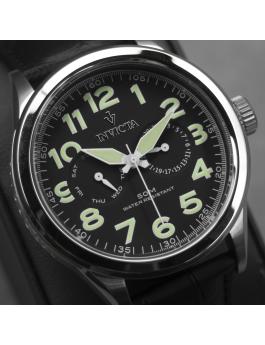 Invicta Vintage 11741 Relógio Masculino - Movimento Quartzo - Aço Inoxidável com Mostrador Preto - 45 mm