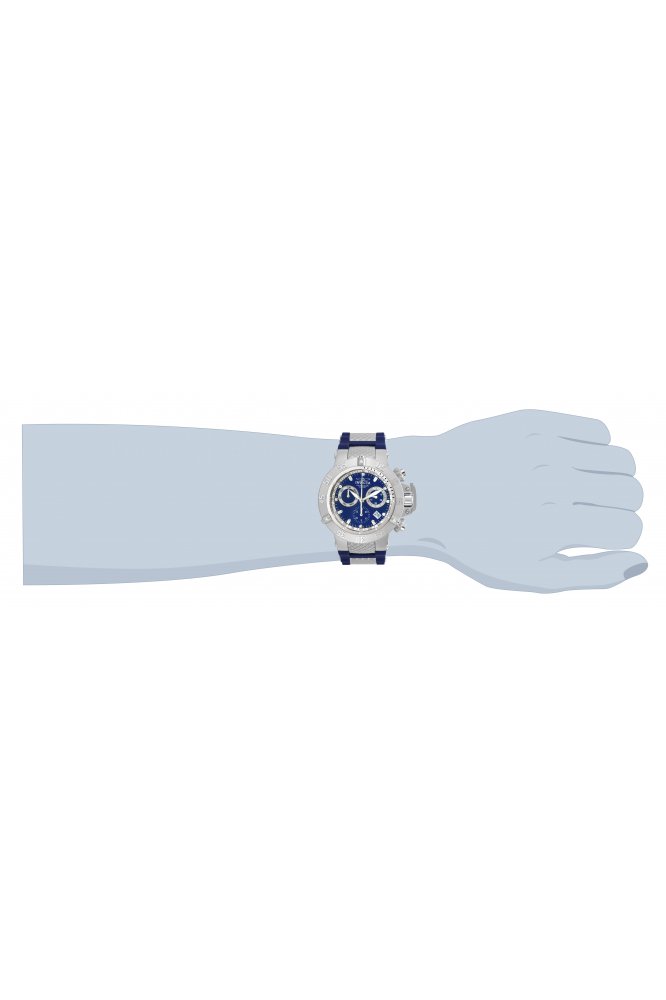 Montre Invicta Subaqua Noma III 5512 - Chronographe Homme Quartz, Acier/polyuréthane, Bleu, Occasion