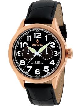 Invicta Vintage 11742 Relógio Masculino - Movimento Quartzo - Aço Inoxidável com Mostrador Preto - 45 mm