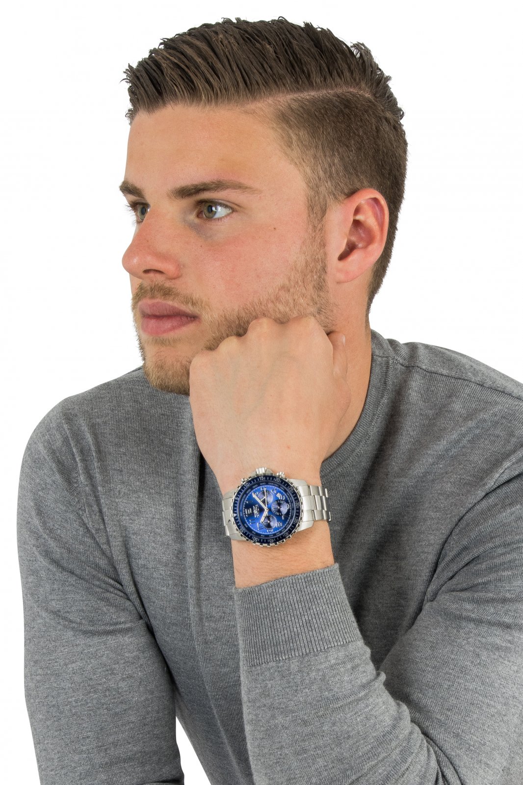 Invicta Specialty Orologio Da Uomo 45mm Acciaio Inossidabile, Movimento Al Quarzo, Quadrante Argento