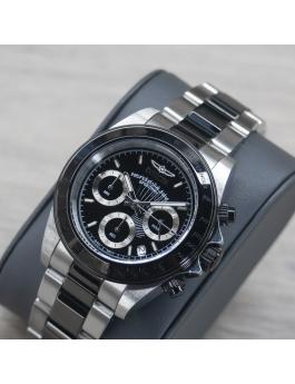 Invicta Speedway 6934 Reloj de Hombre - Movimiento de Cuarzo - Acero Inoxidable con Esfera Negra - 39 mm
