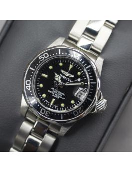 Invicta Pro Diver 8939 Ceas de damă - Mecanism quartz - Oțel inoxidabil cu cadran negru - 24 mm