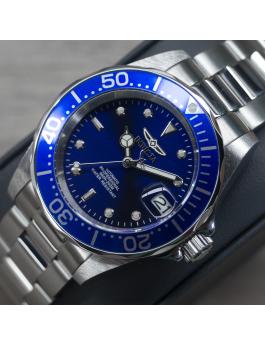 Invicta Pro Diver 9094 Reloj para hombre - Movimiento automático - Acero inoxidable con esfera azul - 40 mm