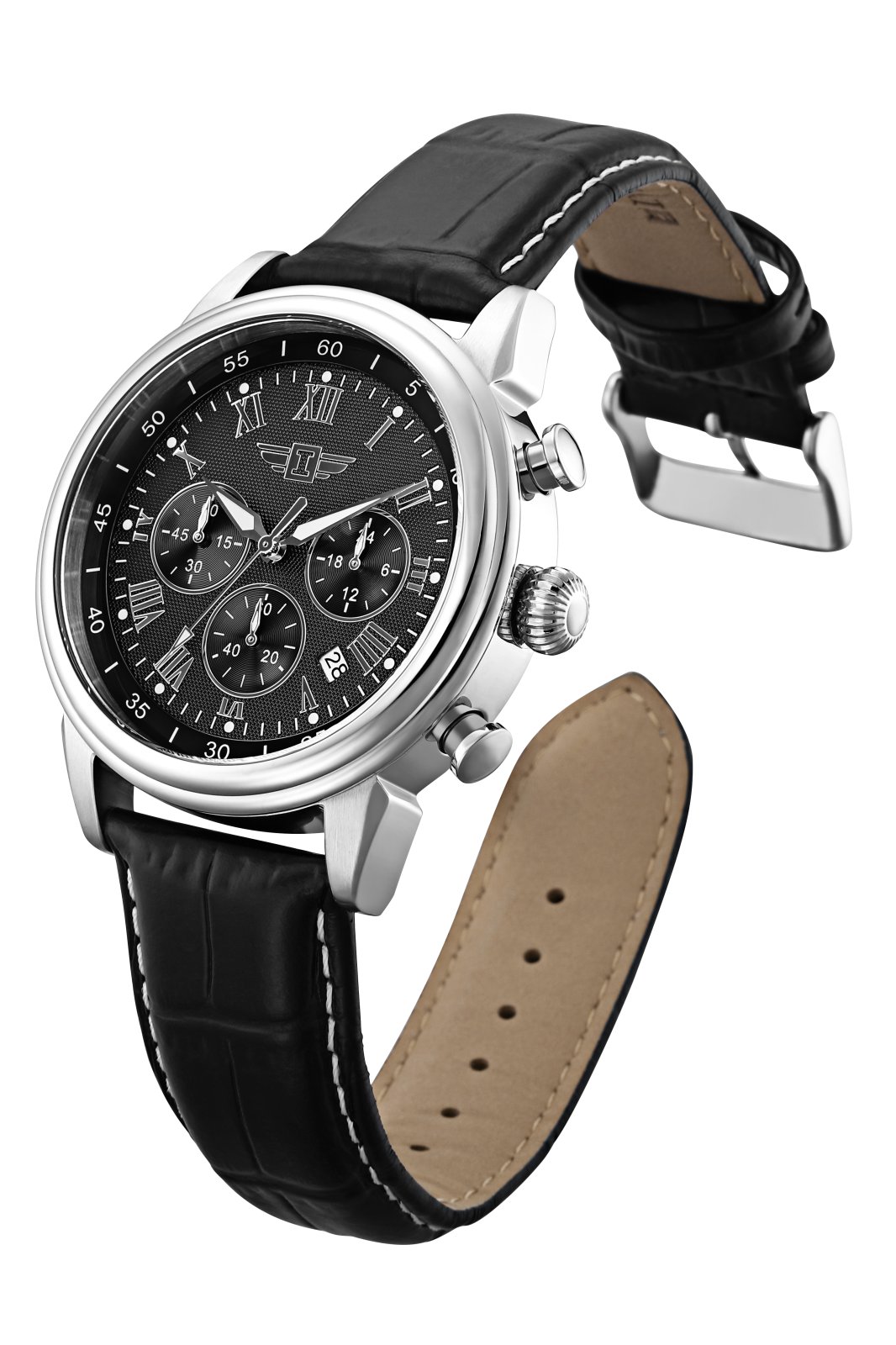 Invicta I by Invicta IBI90242-001 Men's Watch - Quartz Movement - Stainless Steel with Black Dial - 44 mm