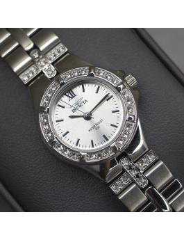 Invicta Wildflower 0132 Orologio da Donna - Movimento al Quarzo - Acciaio Inossidabile con Quadrante Argento - 21 mm