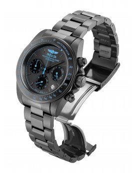 Invicta Speedway 27772 Reloj de Hombre - Movimiento de Cuarzo - Acero Inoxidable con Esfera Gris - 39 mm