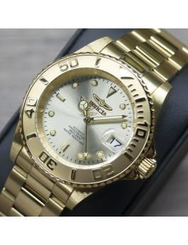 Invicta Pro Diver 9010OB Relógio Masculino - Movimento Automático - Aço Inoxidável com Mostrador Dourado - 40 mm