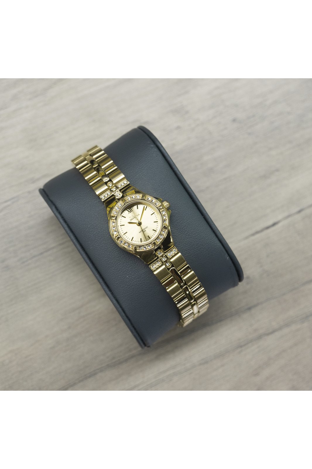Invicta Wildflower 0134 Orologio da Donna - Movimento al Quarzo - Acciaio Inossidabile con Quadrante Dorato - 21 mm
