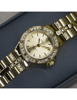 Invicta Wildflower 0134 Orologio da Donna - Movimento al Quarzo - Acciaio Inossidabile con Quadrante Dorato - 21 mm