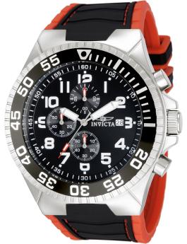 Invicta Pro Diver 12412 Reloj para Hombre - Movimiento de Cuarzo - Acero Inoxidable con Esfera Negra - 52 mm