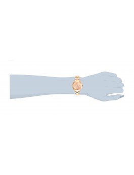 Invicta Angel 12467 Zegarek Damski - Mechanizm Kwarcowy - Stal Nierdzewna z Różowo-Złotą Tarczą - 40 mm