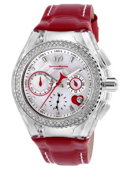 TechnoMarine Cruise TM-117001 Relógio Feminino - Movimento Quartzo - Aço Inoxidável com Mostrador Branco - 40 mm