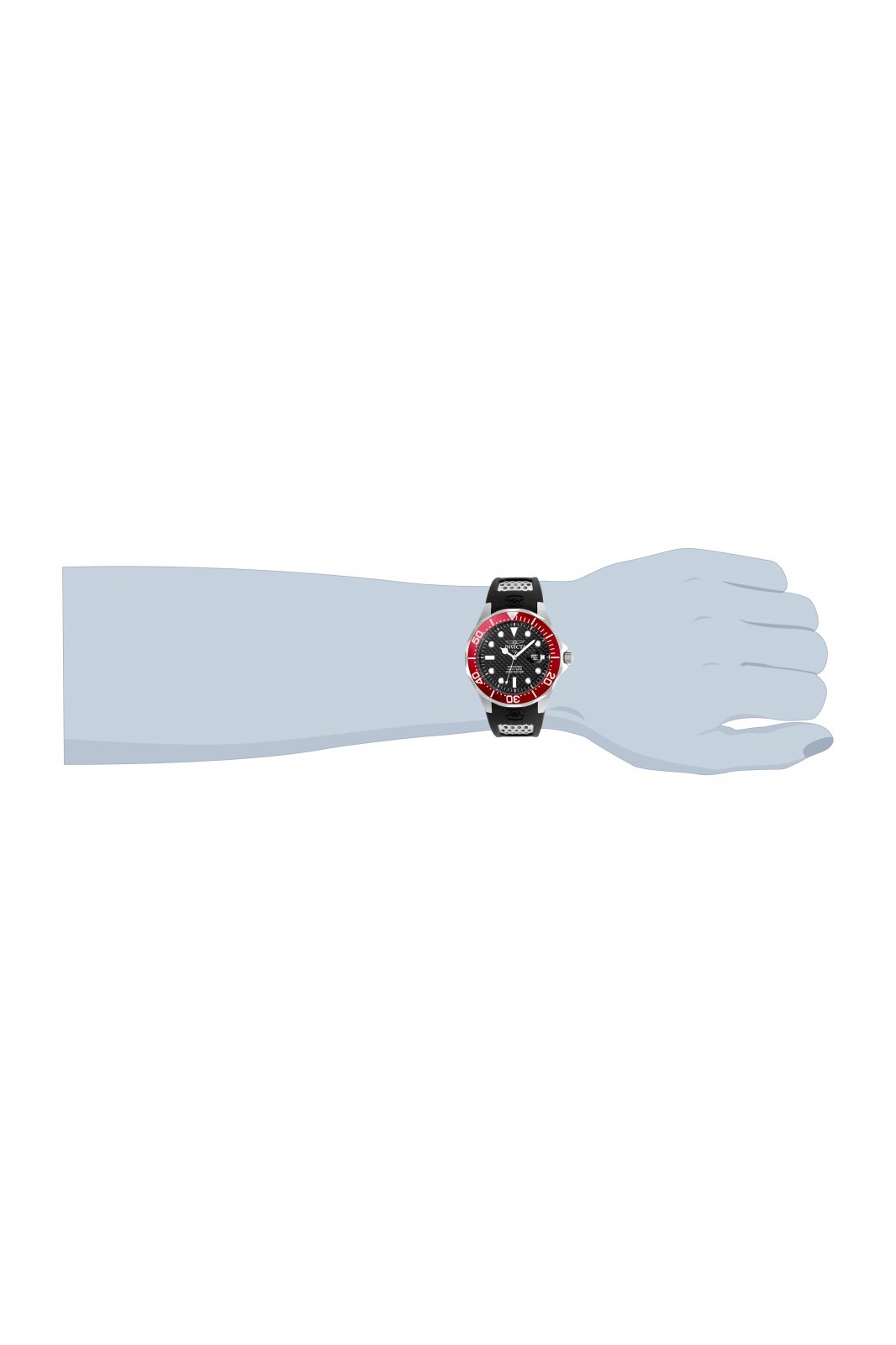 Invicta Pro Diver 12561 Orologio da Uomo - Movimento al Quarzo - Acciaio Inossidabile con Quadrante Nero - 47 mm