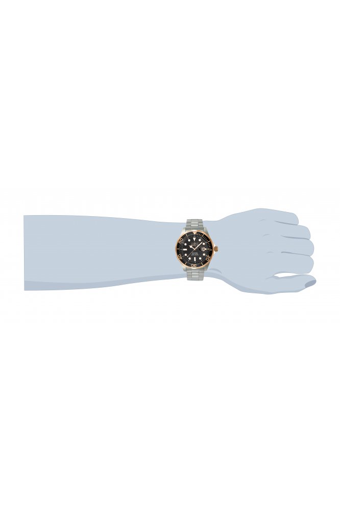 Invicta Pro Diver 12567 Men's Watch - Quartz Movement - Stainless Steel with Black Dial - 47 mm